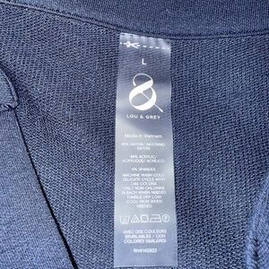 Lou & Grey Deep Blue Knit Top